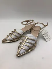 新品 UNTITLED アンタイトル 153-08240 アンクルストラップ サンダル size24.5/ゴールド ■◆ レディースのサムネイル