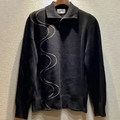 エルメス HERMES 襟付き カシミヤ ニット セーター 長袖 黒 ブラック 茶 ブラウン [M] メンズ C518/T33のサムネイル
