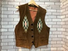Bailey チマヨ オルテガ ネイティブ スウェード刺繍ベスト ビンテージ