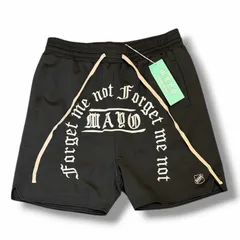 参考上代25300円 未使用 MAYO 26SS MESSAGE EMBROIDERY GAME SHORTS メッセージエンブロイダリーゲームショーツ ハーフパンツ メイヨー 26MY-GMPT001 ブラック XL （10775M）のサムネイル