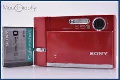 SONY Cyber-shot DSC-T900 レッド デジカメ - メルカリ