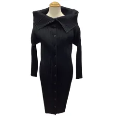 ISSEY MIYAKE イッセイミヤケ PLEATS PLEASE 変形 ジャケット ワンピース  SIZE 3 PP64-JA422 ブラックのサムネイル