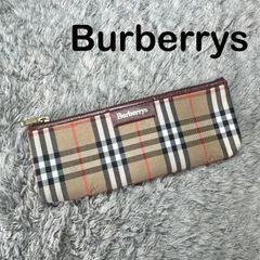 Burberrys ペンケース バーバリーズ ノバチェック ネイビー - メルカリ