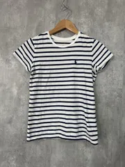POLO RALPH LAUREN ポロ ラルフローレン ボーダー 定番デザイン Tシャツ sizeS/白ｘ紺 ■◆ レディース