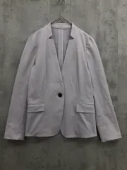 green label relaxing グリーンレーベルリラクシング 3522-199-1092 キザミ ラペル ジャケット size38/ライトグレー ■■◎レディースのサムネイル