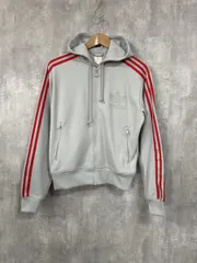 adidas originals アディダスオリジナルス トレフォイル ロゴ ジップ トラック ジャケット sizeM/グレー ■■ レディースのサムネイル