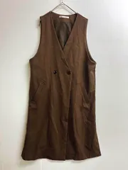 Ikka イッカ 11K4P-019 ダブルボタン 軽量 ジレ ワンピース sizeM/カーキ系 ■◇ レディースのサムネイル