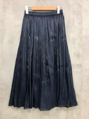 Rouge vif ルージュヴィフ アバハウス ランダムプリーツ 光沢 ロング スカート size36/ネイビー ■■ レディースのサムネイル