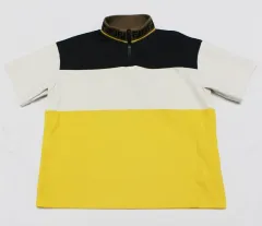 FENDI フェンディ キッズ 12A 半袖ジップアップ ストレッチ Tシャツ/F01のサムネイル