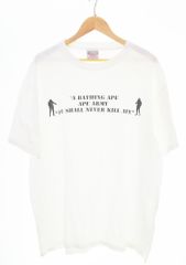 ア ベイシング エイプ A BATHING APE ONEITA グラフィックTEE Tシャツ ホワイト 103MT-4758