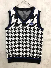 kappa カッパ KGA52SW01 ゴルフウエア ニット ベスト sizeM/白×黒 ■■ メンズのサムネイル