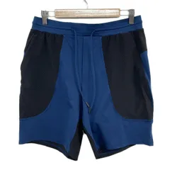 lululemon(ルルレモン) ショートパンツ サイズM メンズ美品  - ブルー×黒 ウエストゴムのサムネイル