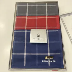 【新品・未使用】Pierre Cardin ピエールカルダン ハンカチ 3枚セット チェック柄 メンズのサムネイル