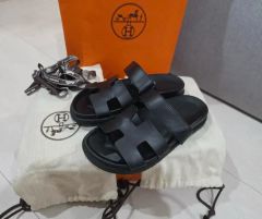 HERMESエルメス サンダル 《マヤ 》ブラック36 新品未使用 - メルカリ