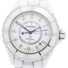 訳あり シャネル CHANEL H1629 J12 38ｍｍ 白セラミック 12Pダイヤ 自動巻き メンズ _942869のサムネイル