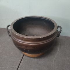 め*具様 耳盥(ミミタライ)銅製タライ古道具アンティーク盆 - メルカリ