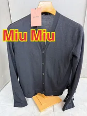 NB060013◆miumiu ミュウミュウ◆カーディガン サイズ40 レディース 黒系  直取り歓迎！のサムネイル