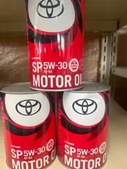 ◦☆【訳あり品】トヨタ・純正オイル ＳＰ  ５Ｗ３０  １Ｌ   ３缶セットのサムネイル