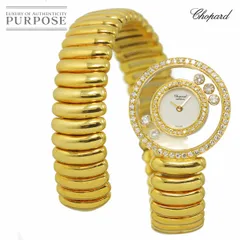 ショパール Chopard ハッピーダイヤモンド 20 5434 2重 ダイヤモンド 5Pダイヤ K18YG バングル クォーツ Happy Diamond 90319575のサムネイル