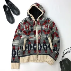 H.R.MARKET ハリウッドランチマーケット カウチン ニット パーカー アウター ジャケット /26Fのサムネイル