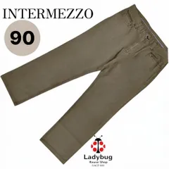 INTERMEZZO　インターメッツォ　メンズジーンズ　オリーブ　イタリア国旗カラー刺繍　ウエスト90のサムネイル