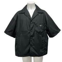 【限定価格】XXLサイズ　プラダ　Re-Nylon シャツ　三角プレートブラック 限定価格】XXLサイズ プラダ Re-Nylon シャツ 三角プレートブラック