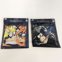 一番くじ ナルトと一緒編 ハンカチ付きストラップ ナルト サスケ 2種