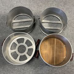 こだわり和道具6点セット◇羽釜24cm・木製おひつ・せいろ・すし桶39cm 蓋