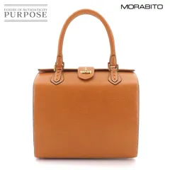 新品同様 モラビト MORABITO オルセー ハンド バッグ レザー ブラウン ゴールド 金具 Orsay 90324024のサムネイル