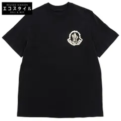 MONCLER　モンクレール　コットン 胸ロゴ Tシャツ トップス メンズ 黒 ブラック XL 24年製 SS　XLのサムネイル