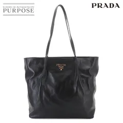 未使用 展示品 プラダ PRADA トート バッグ レザー ブラック ゴールド 金具 Tote Bag 90325021のサムネイル