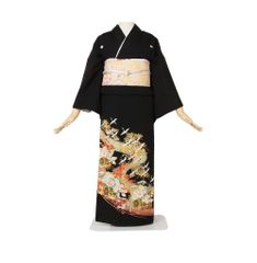 和モダンな色打掛 秋山章 花の丸に鶴と観世水 身丈195裄67 - メルカリ