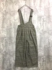 Hudson honey ハドソンハニー グレンチェック アシンメトリー サロペット オーバーオール sizeM/ブラック系 ◇■ レディースのサムネイル