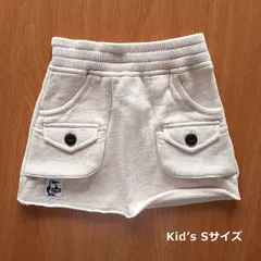 【新品/アウトレット品】チャムス CHUMS / (CH23-1006) (Kid's Light Weight Bush Skirt) W003 H/Natural Kids S / キッズ スカート Sサイズ 100 スウェット ポケット付き ゴムウエストのサムネイル