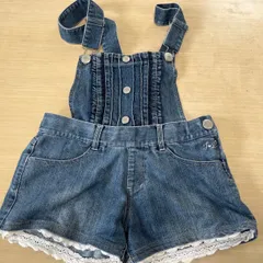 JESSY LOGAN　ジェシーローガン　150 女の子　デニム　サロペット　ショートパンツ　可愛い　美品　子供服　キッズ　古着