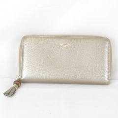 GUCCI グッチ ディアマンテ バンブータッセル ラウンドジップ 二つ折り