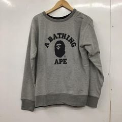 初期A BATHING APEカレッジロゴ スウェット グレー 日本製NIGO期 
