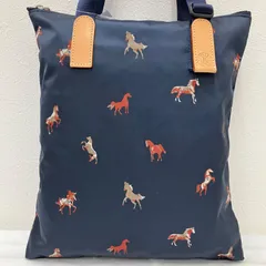 4560 russet ラシット トートバッグ MUKU ムク WOODLANDER ウッドランダー 馬 ネイビー系 紺 THE CLOUDS NYLON クラウズナイロン レディースのサムネイル