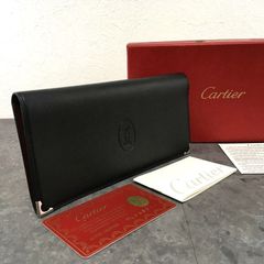 極美品 Cartier 長財布 L3000583 マストライン ブラック 140 - メルカリ