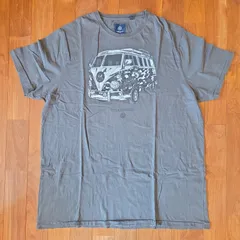 Volkswagen × D555 Tシャツ／ ワーゲンバス プリント グレー 黒 2XL 綿100％ ビッグTのサムネイル