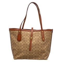 COACH コーチ マーケット トートバッグ シグネチャー ターンロック