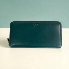 美品 agnes b. VOYAGE ドットエナメル 長財布＆カードケースセット 
