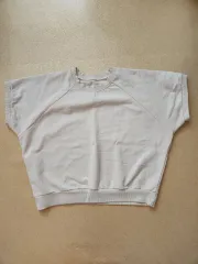 半袖 クロップド Tシャツ アイボリーのサムネイル