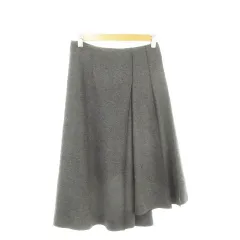 ブレンへイム BLENHEIM スカート S グレー アシンメトリー丈 切替 プリーツ /MN20 ■GY99のサムネイル