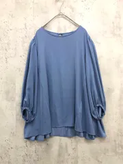 美品 Le souk ルスーク ボリューム スリーブ ブラウス シャツ size40/青 ■◇ レディースのサムネイル