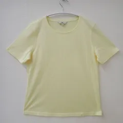 古着　BROOKS BROTHERS ブルックスブラザーズ　346　Mサイズ　レディース半袖Tシャツ　無地　イエロー系　黄色のサムネイル