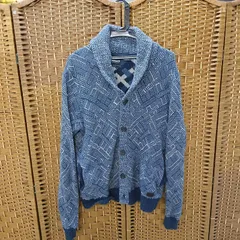 Timberland ティンバーランド ショールカラー ニットカーディガン S/P 総柄 セーターのサムネイル