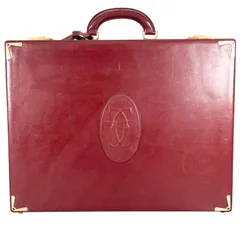 CARTIER カルティエ アタッシュケース マストライン ブリーフケース レザー ボルドー【中古】 メンズのサムネイル