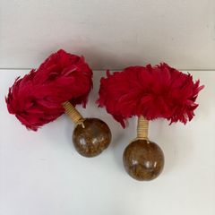 新品ウリウリ セパレートタイプ ハワイHawaiiフラダンス用楽器フェザー