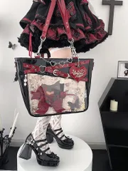 痛バッグ 痛バ シンプル トートバッグ 痛バック 見せバッグ 透明 おたく オタクバッグ ブラック デイバック 痛バ 痛いバッグ 缶バッジ 大容量 通学 遠足 イベントのサムネイル